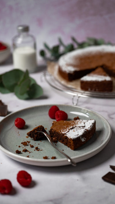 saftige Schokoladen tarte
