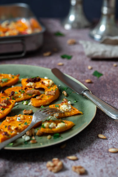 Butternusskürbis mit Ahornsirup