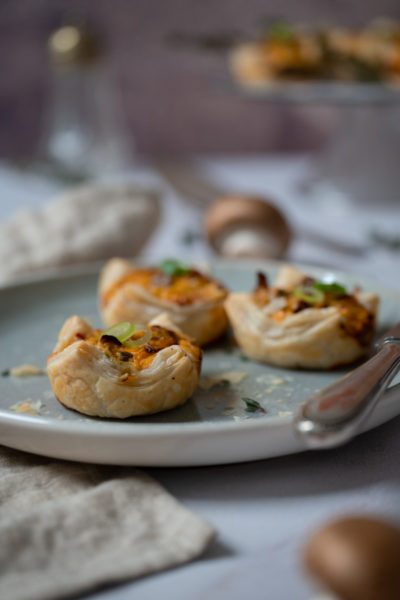 Mini-Quiche mit Ziegefrischkäse